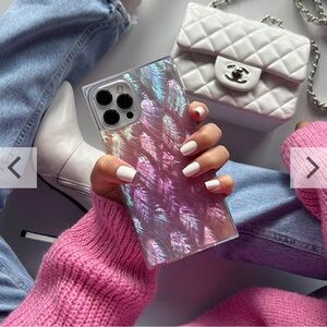 Flaunt SQUARE® Pink Mother of Pearl iPhone Case